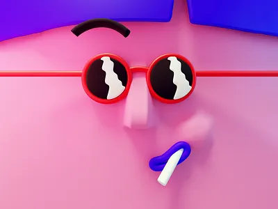 New Fella 3d 3d art 3d artist abstract character character design colour design digital digital art illustration ui ux vector