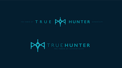 True Hunter - Logo lockups app authentic auto brand branding design emotional game hunter identity introspection logo objective practice psychologist psychology symbol true visual identity