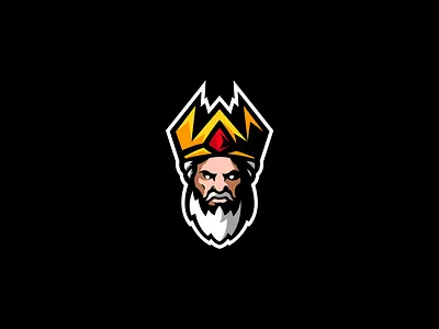 KINGS | MASCOT LOGO badge beard branding club logo crown design esport esports game logo icon identity king logo logotype mascot mascot logo sports team logo twitch logo vector warrior