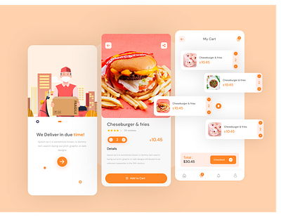 Food Delivery Ui app clean ui delivery app food app illustration minimal modern ui ui ui design ux ui website design