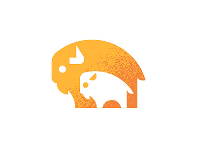 Gathered Identity bison brand identity buffalo calf child childcare herd logo