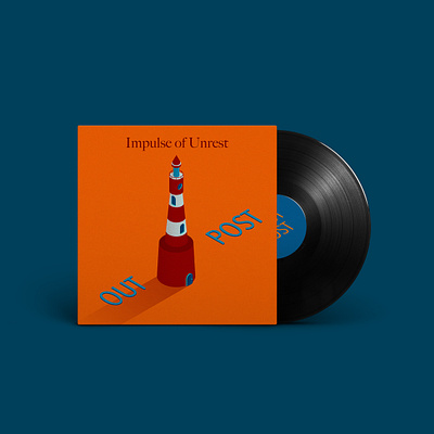 Impulse of Unrest - OUT POST album album artwork albumcover albumcoverart illustration isometric isometric art isometric design isometric illustration vector vinyl vinyl cover