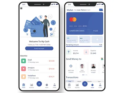 Mobile Banking Apps UI - Payment UI - Banking UI Design bank banking banking app mastercard mbanking mobile app design mobile banking app payment app smart pay apps design smart pay apps design ui design uxdesign