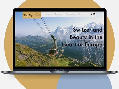 Switzerland Travel & Vacation Website dailyui design designer desktop destination destinations europe swiss switzerland travel travel app travel website traveler ui user experience ux wanderlust webdesigner website website design
