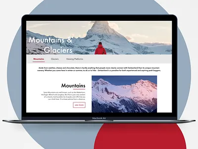 Switzerland Travel & Vacation Website app design branding dailyui design designer destination mountains swiss switzerland travel traveler traveling ui user experience user interface ux wanderlust web app website website design
