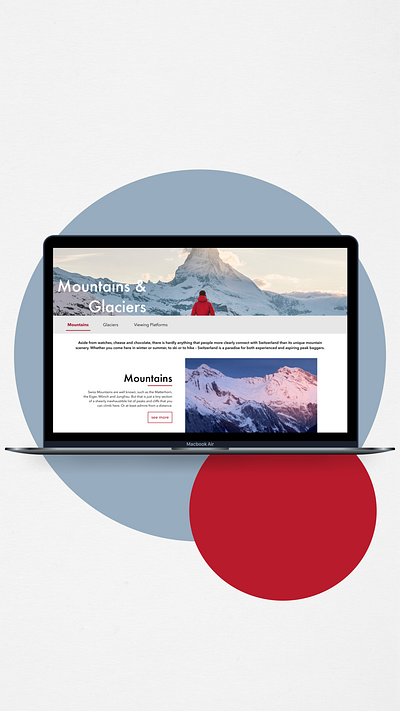 Switzerland Travel & Vacation Website app design branding dailyui design designer destination mountains swiss switzerland travel traveler traveling ui user experience user interface ux wanderlust web app website website design