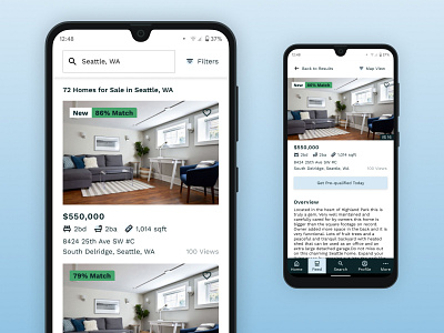 Home App UI app design home real estate ui