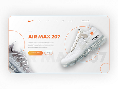 Nike Concept after effect animation figma nike web design