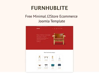 Furnhublite Minimal J2Store Ecommerce Joomla Template architechture business cms design ecommerce furniture furniture design furniture store handyman j2store joomla joomla template joomlabuff onlinestore shopping cart web webdesign website design