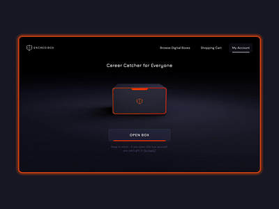 Encredibox. What's inside the box? 3d animated animation box cinema4d course dark dark blue design fire gaming gift box illustration interface orange ui web design web developer web marketing website