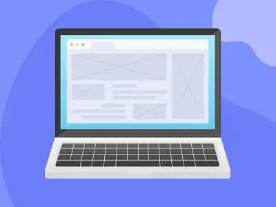 Portfolio - CPU Illustration computer cpu design illustration purple sketch vector