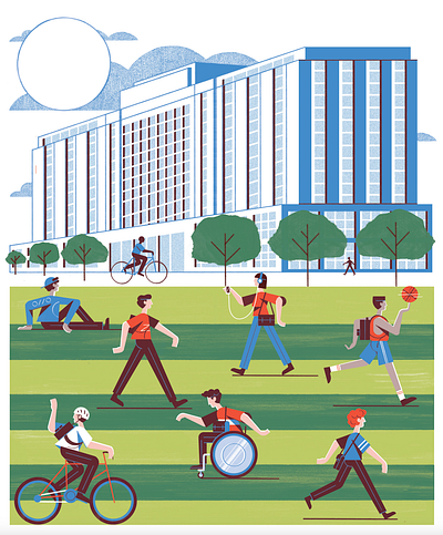 Architecture architecture buildings character digital editorial folioart illustration michael driver
