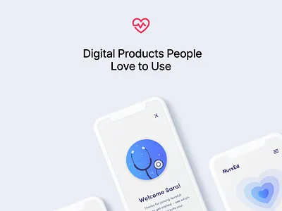 NursEd app design digital digital product mobile software ui ux web design website website design