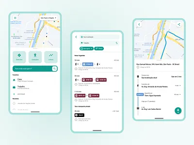 Bus App app bus app clean design flat minimal mobile mobility ui ux