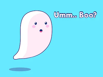 I'm Spooky, okay? adobe illustrator baby cute design dribbbleweeklywarmup flat flat design ghost halloween halloween design illustration minimal minimalist typography vector weeklywarmup