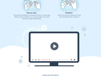 corona landing blue corona doctor illustration landingpage rapid test ux uı uıdesign