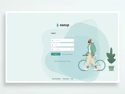 Eazup Log In design eazup ecommerce ecommerce app login logo productdesign saas ui uidesign ux uxdesign uxui uxuidesign website