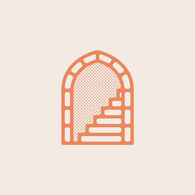 Going up? design halftone illustration line art linework rgb simple stairs vector