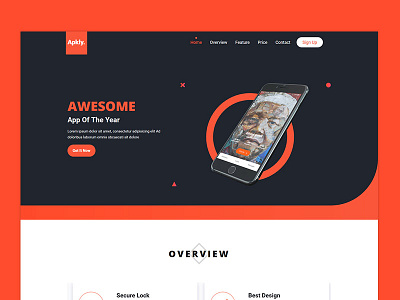 Apkly - App Landing Page Template app app landing app landing page app marketing app template best app landing digital landing page envato envatomarket html mobile app product showcase showcase software startup themeforest unique