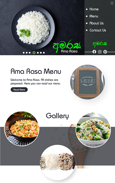 Amarasa design ui vector web