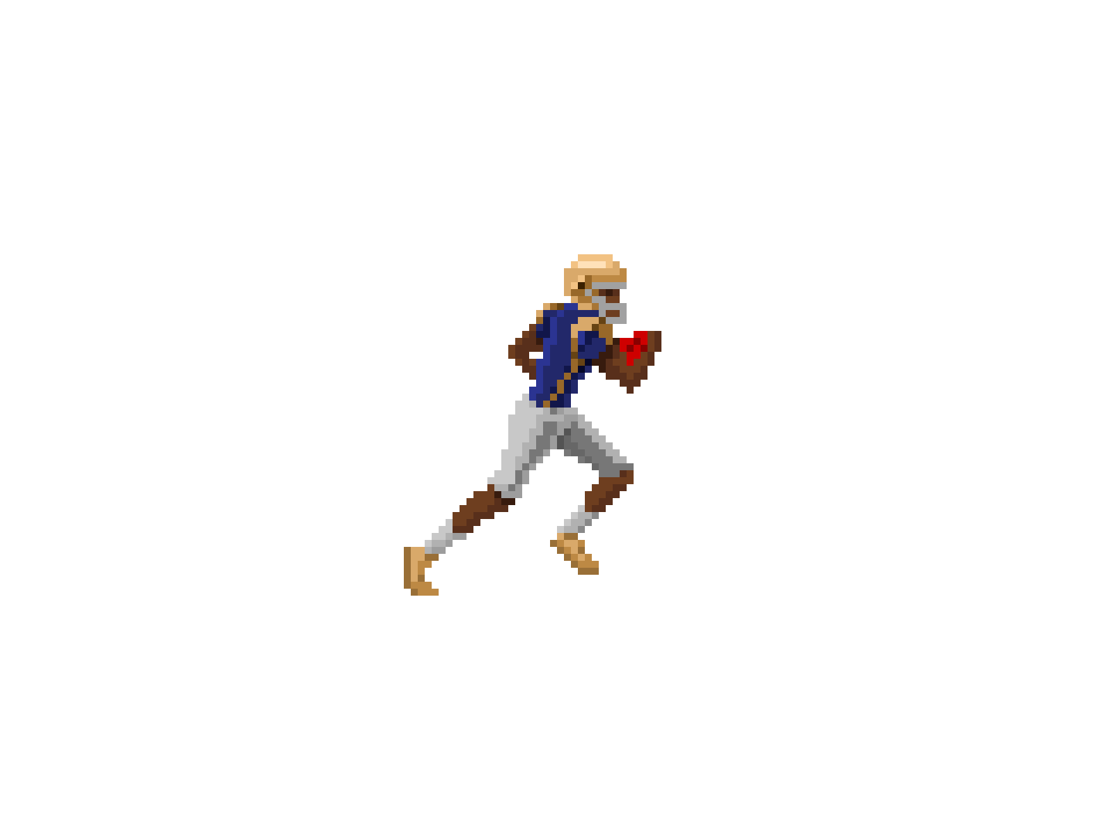 NFL football player art digital football footballer illustration nfl pixel art pixelart run runner running sketch sport superbowl