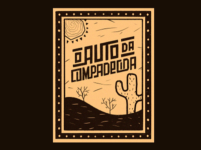 O Auto Da Compadecida - Poster design graphic design handlettering illustration inspiration lettering lettering artist movie poster poster procreate typography