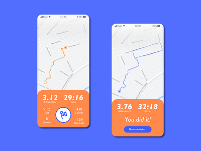 #DailyUI 020 - Location Tracker app daily 100 challenge daily ui dailyui location location tracker running running app tracker ui