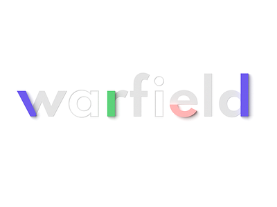 Typography concept branding design designs font font design font family graphic graphicdesign green illustration logo purple red simple simplicity text typogaphy warfield