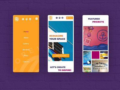 Corey Beth Studios artist design mobile muralist painter ui web website