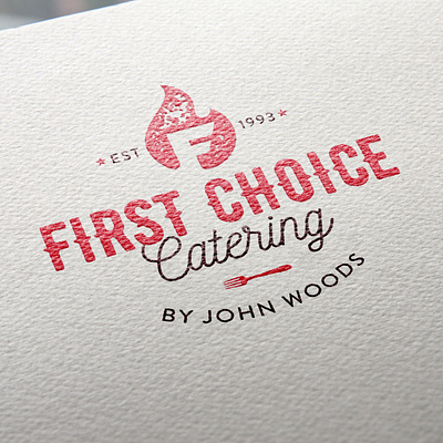 First Choice Catering Logo adobe illustrator branding design graphic design illustrator logo typography
