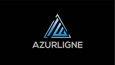 AZURLIGNE 02 branding design flat logo vector