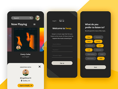 Swap App app app design branding design ui uiux ux