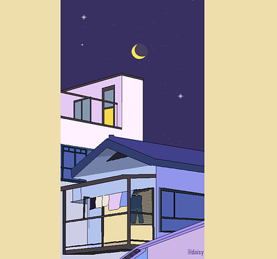 balcony view artwork balcony illustration japan japanese art pixel pixel perfect pixelart pixelartist poster poster design