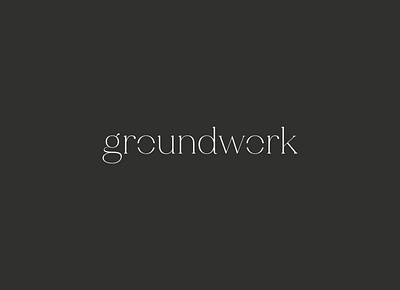 Groundwork Health | Logotype brand design brand identity branding branding and identity logo typography