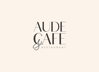 Aude Cafe | Logotype brand design brand identity branding branding and identity logo