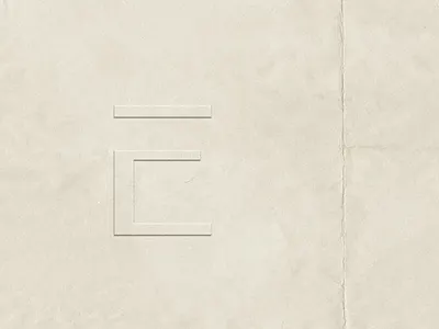 Elemental | Logomark, Embossed brand design brand identity branding branding and identity logo