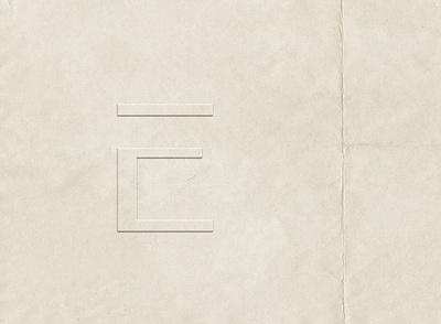 Elemental | Logomark, Embossed brand design brand identity branding branding and identity logo