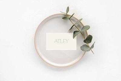 Atley | Logotype in Color Tone Sage brand design brand identity branding branding and identity