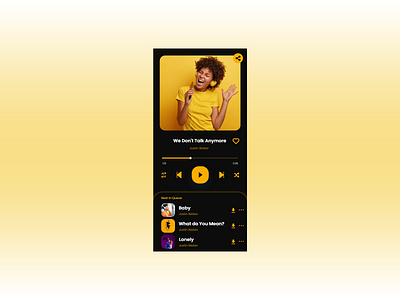 Daily UI 009 Music Player adobe photoshop adobe xd dailyui design ui ux