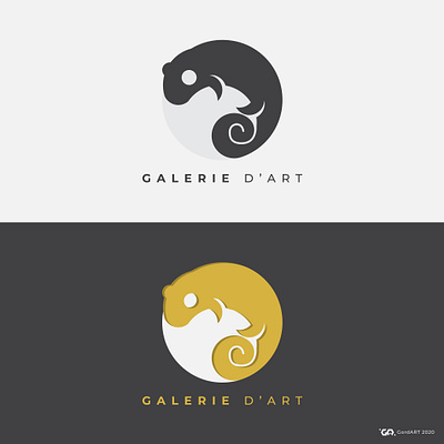 galerie d art logo branding design flat illustrator logo logo design minimal vector