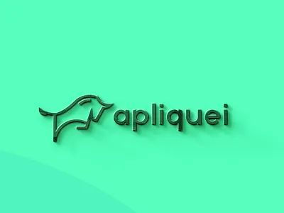 Apliquei - Concultoria Financeira bull finance logo graphicdesign logo logotype minimalist