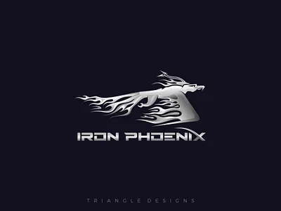 Iron Phoenix Logo Design branding design iron logo logo phoenix logo vector