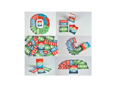 Dare to Drink for the Truth branding card game graphic design truth or dare