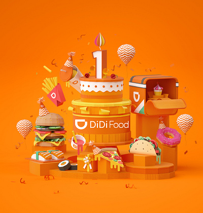 Didi Fodd Anniversary 3d art animation artdirection design illustration setdesign