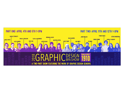 BFA Show Poster bfa design show graphic design poster senior show