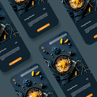 Rico - Cafe App branding design minimalist orange ui ui design user interface design uxdesign web