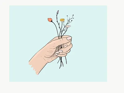 In Your Hand design illustration vector