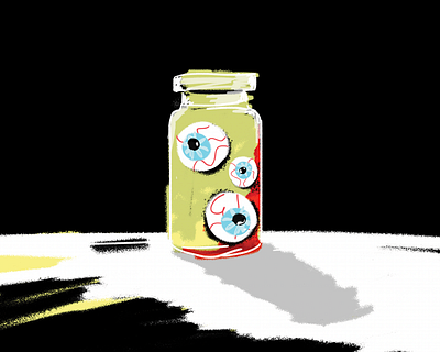 Eyeballs in a Jar eyeballs fun halloween illustration jar photoshop spooky spooky season