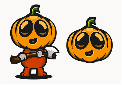 pumpky animation astronaut branding character characterdesign esport halloween illustration illustrator logodesigners mascot pumpkin