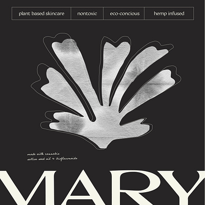 Mary Cannabis Skincare editorial design skincare